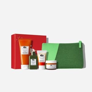 Origins GIFT of GLOW GinZing & Mega-Mushroom Hydrating Glow Set NIB